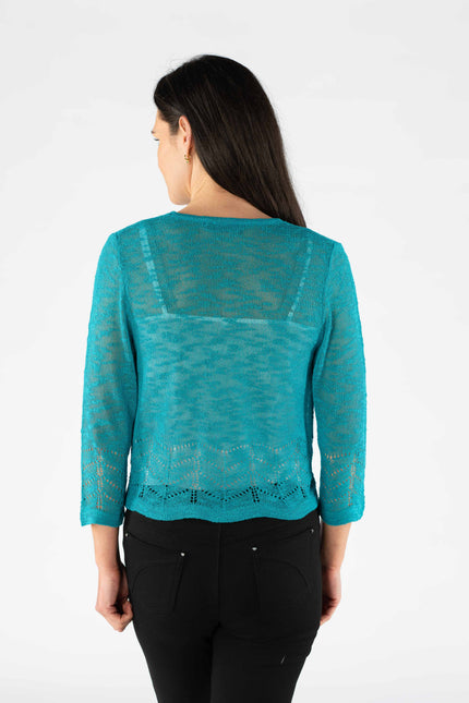 Shrug border pattern 3/4 sleeve