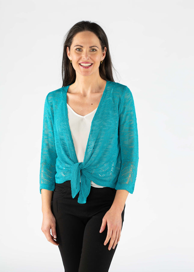 Shrug border pattern 3/4 sleeve
