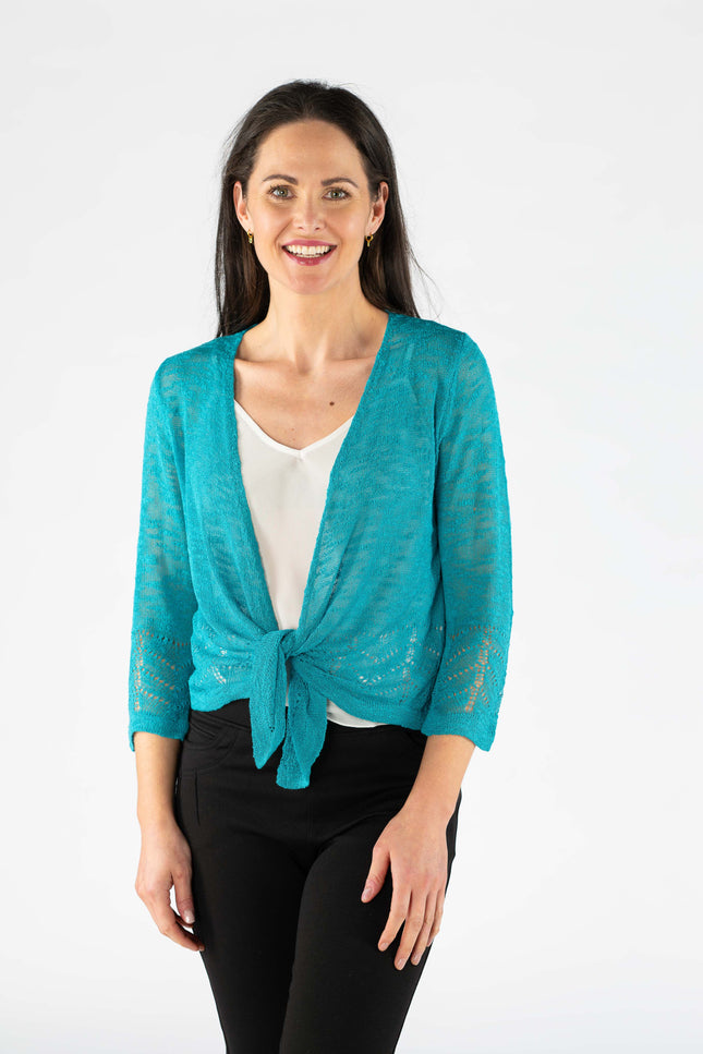Shrug border pattern 3/4 sleeve