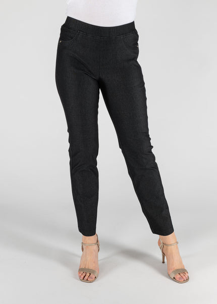 Trouser 29 inch denim with metal trim