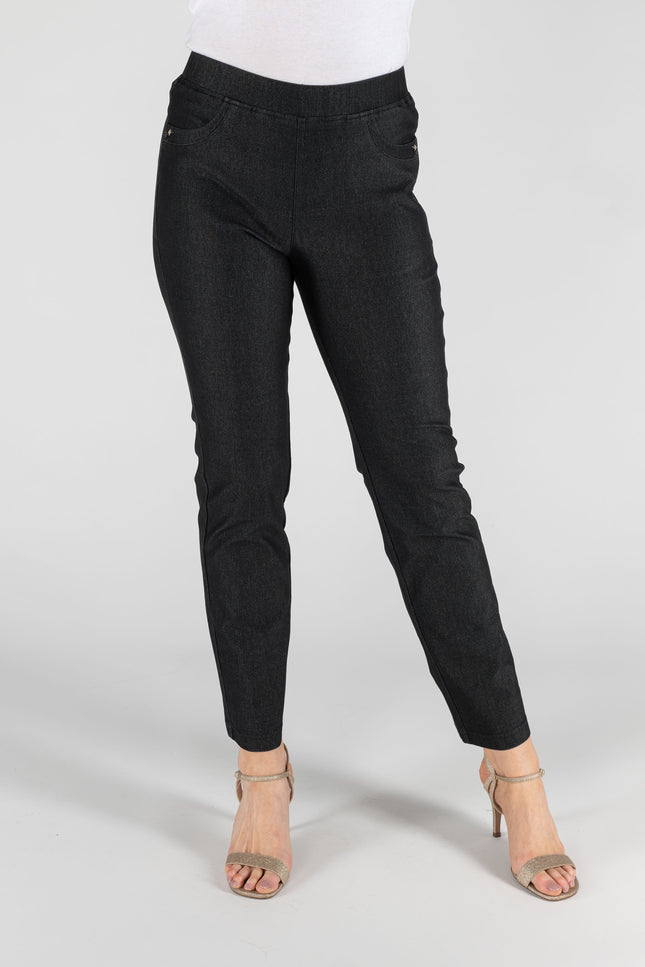 Trouser 29 inch denim with metal trim