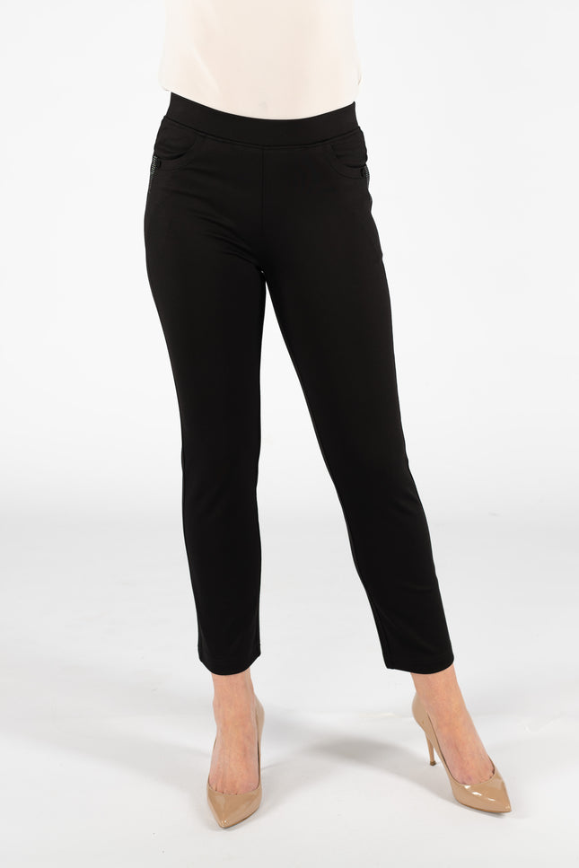 Trouser 27 inch hotfix detail elasticated