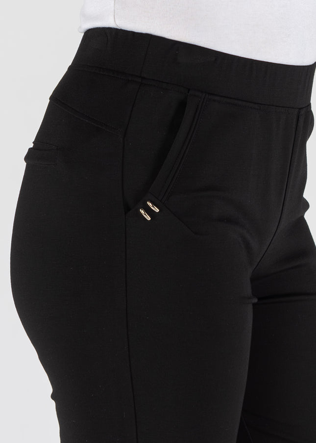 Trouser 27 inch metal stud pocket detail