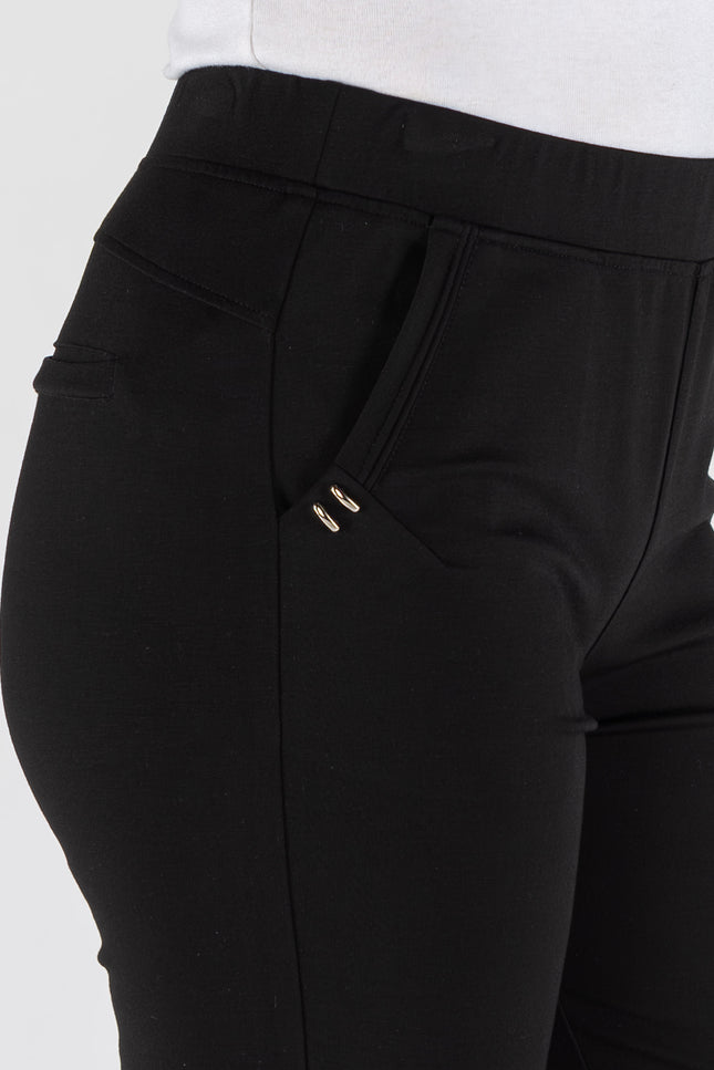 Trouser 27 inch metal stud pocket detail