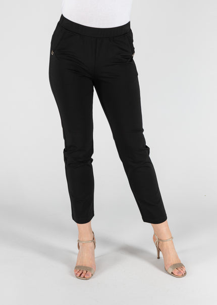 Trouser 27 inch metal stud pocket detail