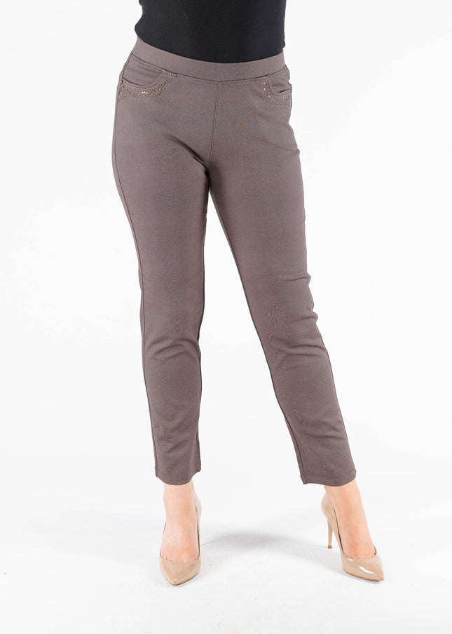 29 Inch embroidered pocket trouser