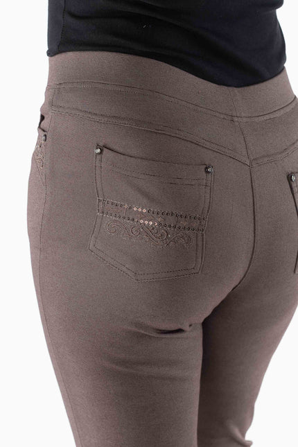 29 Inch embroidered pocket trouser