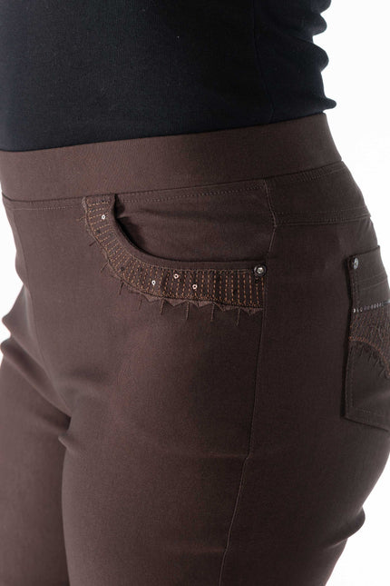 29 Inch embroidered leg trouser