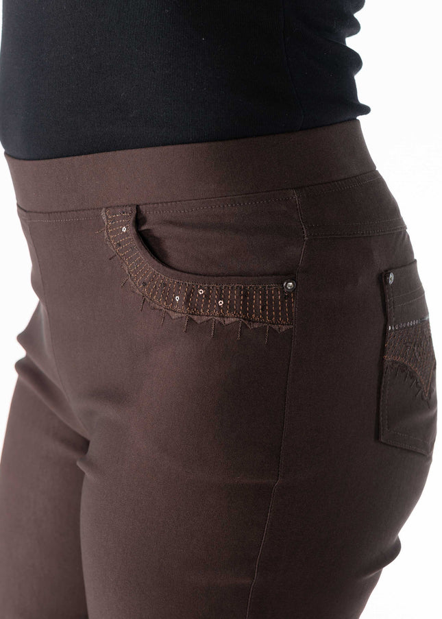 29 Inch embroidered leg trouser