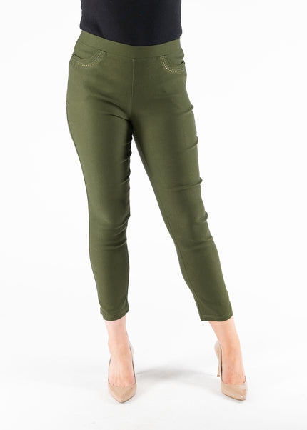 27 Inch embroidered pocket trouser