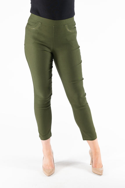 27 Inch embroidered pocket trouser