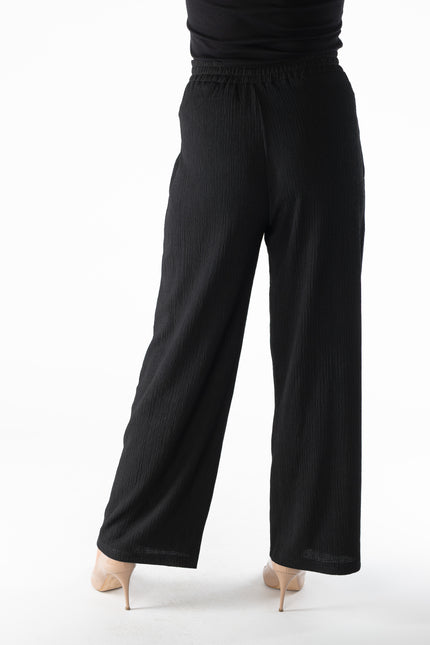 Trouser wide leg with elasticated waist