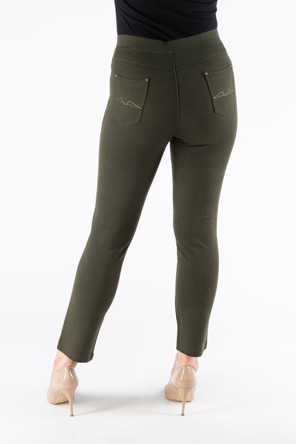 27 Inch embroidered pocket trouser