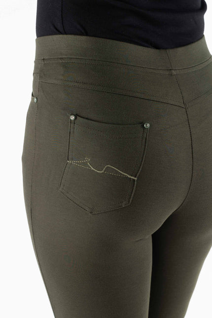 27 Inch embroidered pocket trouser