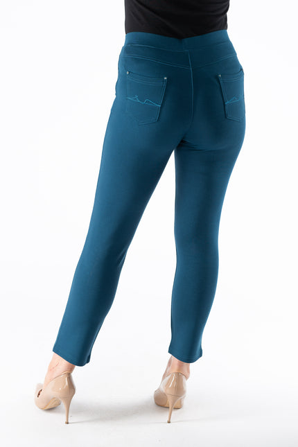 27 Inch embroidered pocket trouser