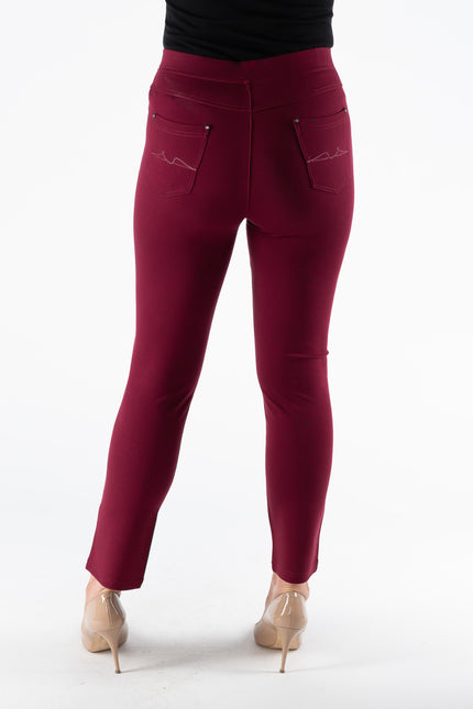 27 Inch embroidered pocket trouser
