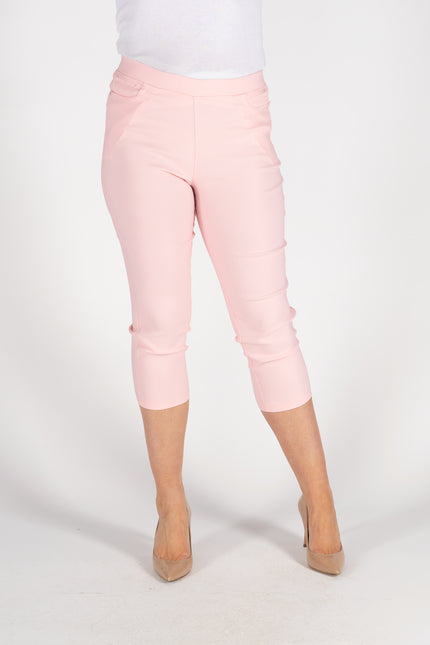 Crop trouser  22 inch stretch  pock detail