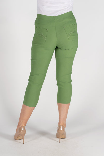Crop Trouser 22 inch  Embroidery Pocket
