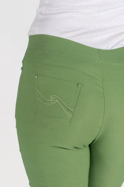 Crop Trouser 22 inch  Embroidery Pocket