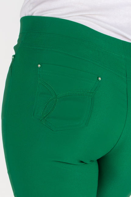 Crop trouser 22 inch embroidered pocket