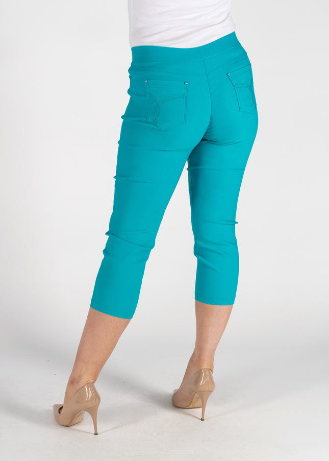 Crop trouser 22 inch embroidery pocket