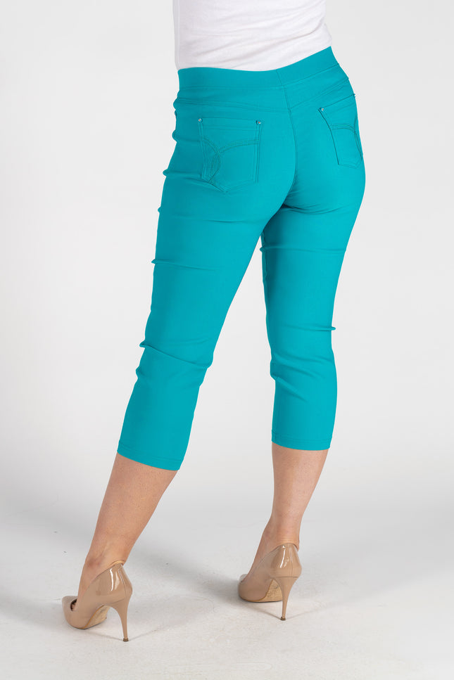 Crop trouser 22 inch embroidery pocket