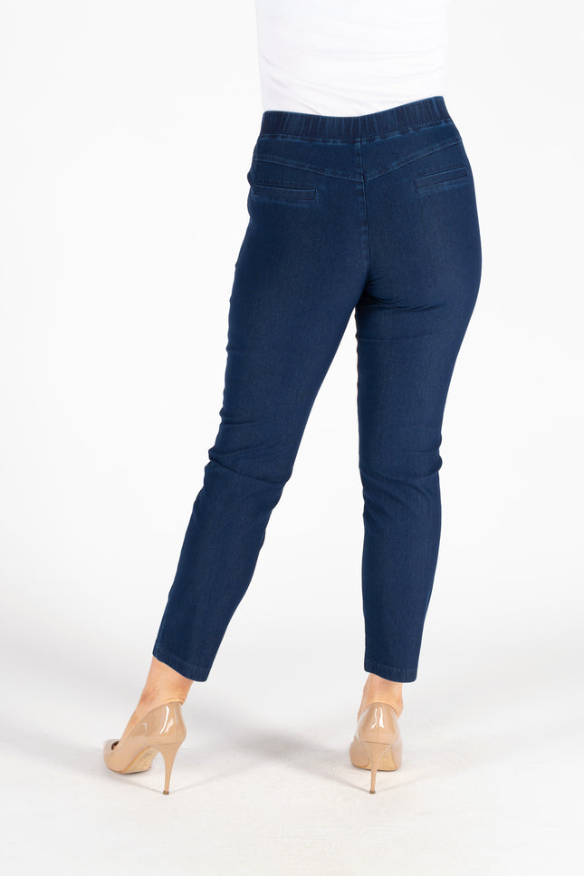 Trouser 27 inch Denim fabric metal trip pocket.