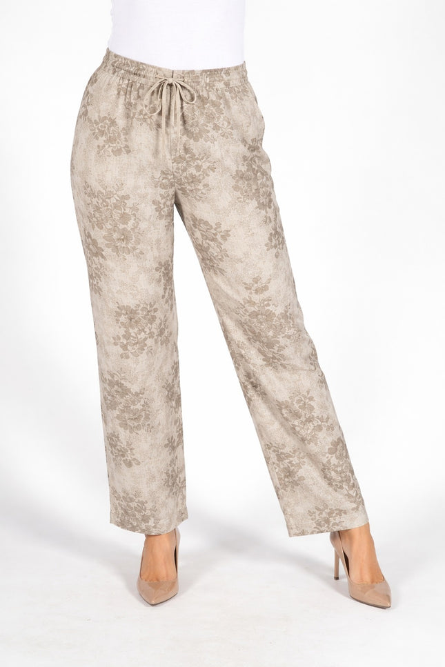 Trouser 29 inch linen effect wide leg.