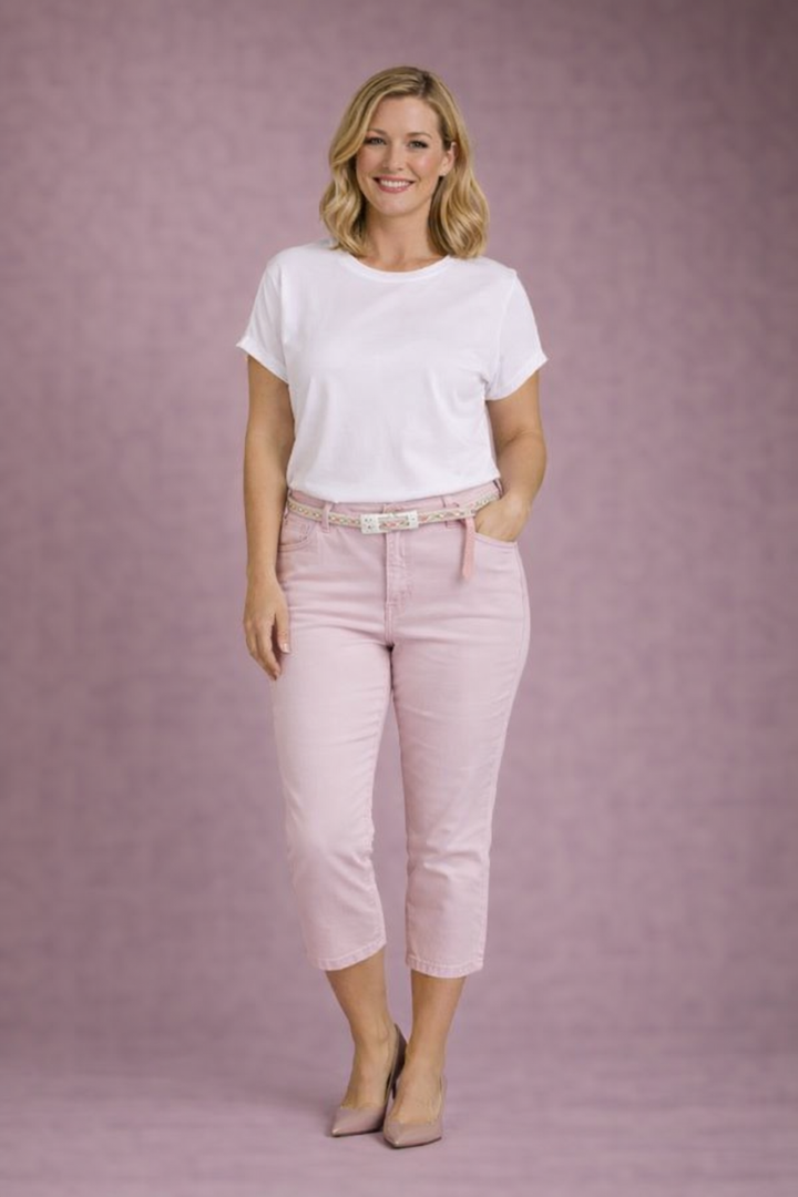 Trouser crop 22inch garment dye.