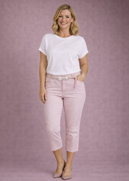 Trouser crop 22inch garment dye.