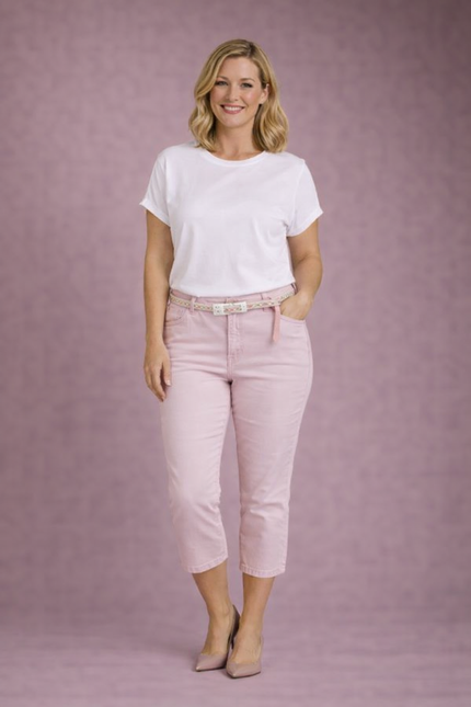 Trouser crop 22inch garment dye.