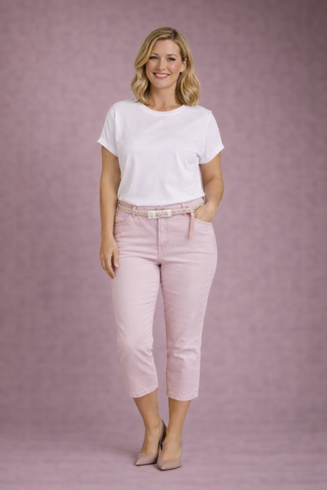 Trouser crop 22inch garment dye.