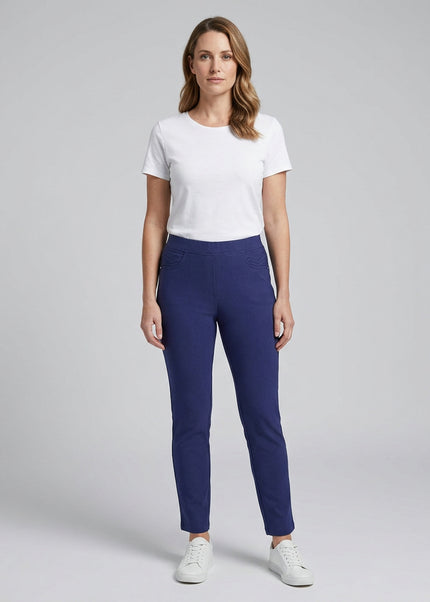27 Inch trouser curved hem pocket detail