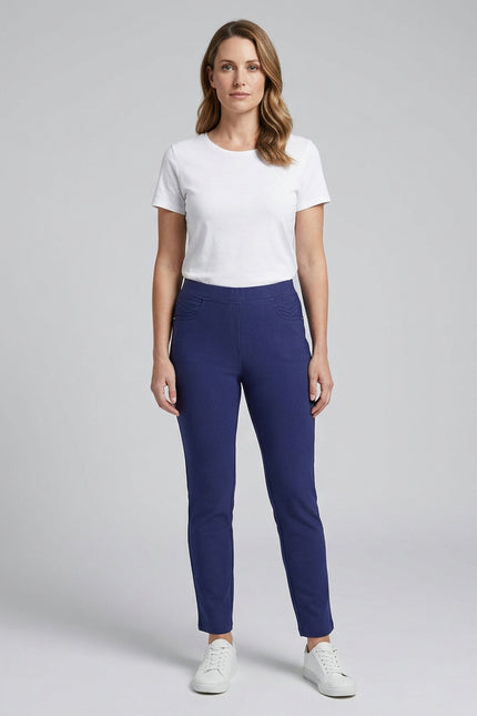 27 Inch trouser curved hem pocket detail