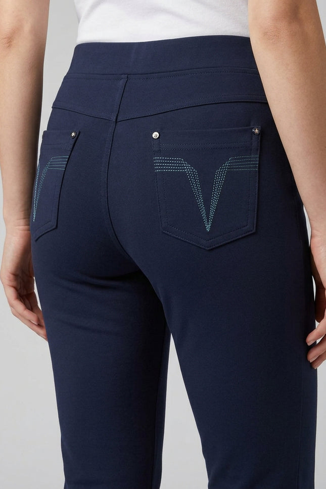 27 Inch embroidered pocket trouser