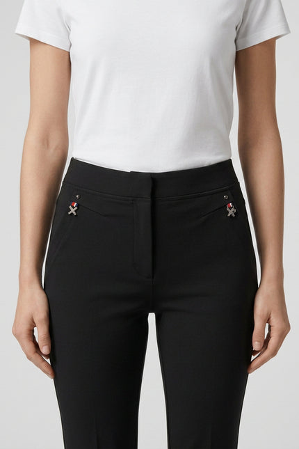 27 Inch pocket detail stretch trouser