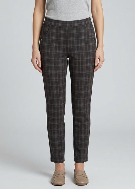 27 Inch black square check trouser