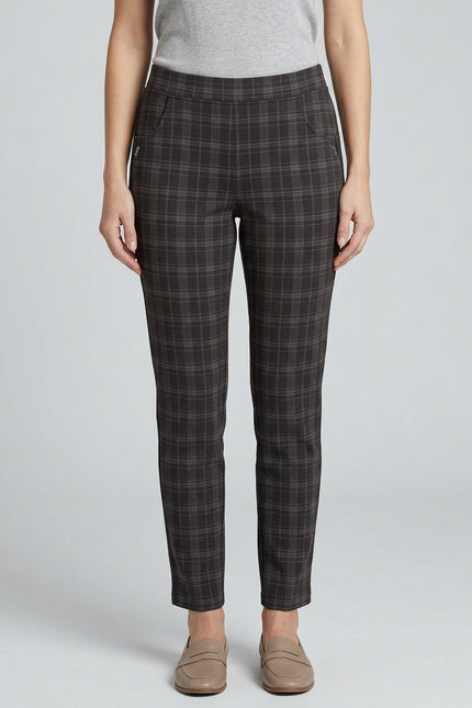 27 Inch black square check trouser