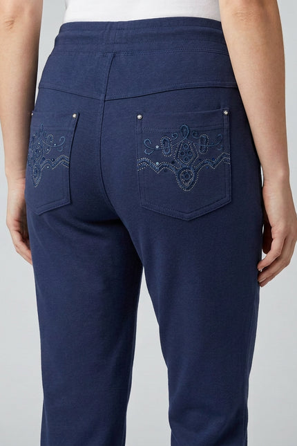 29 Inch leg embroidery detail trouser