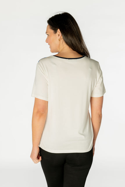 Top with block print