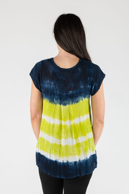 Top Tie Dye Short Sleeve Round Neck Top