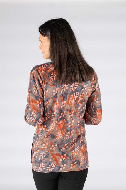 Tunic Printed round neck.