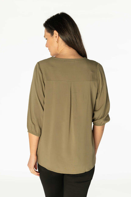 Tunic floral embroidery panel