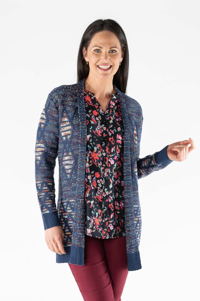 LONGLINE EDGE TO EDGE CARDIGAN LONG SLEEVE