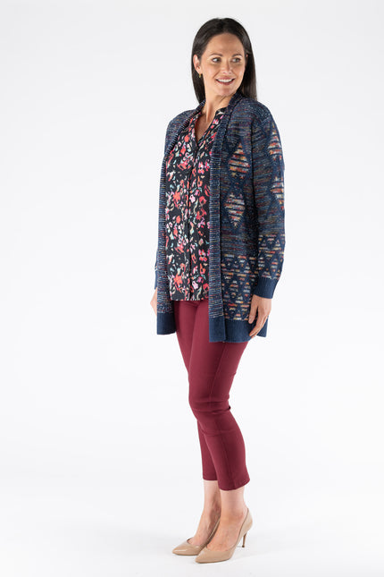 LONGLINE EDGE TO EDGE CARDIGAN LONG SLEEVE