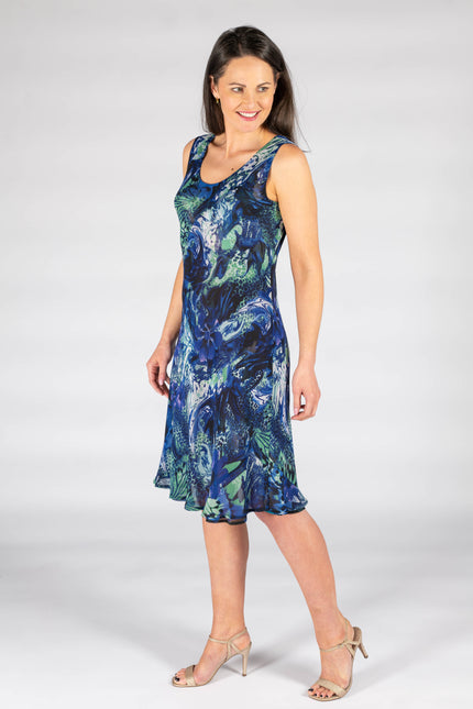 Blue 41 inch reversible print