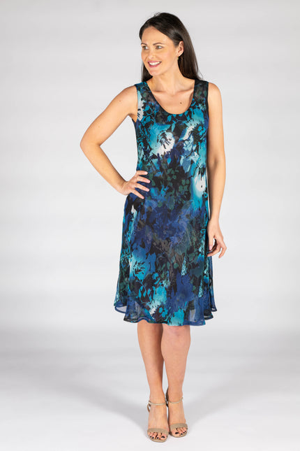 Blue 41 inch reversible print