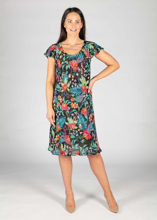 Dress black multi 41 inch reversible