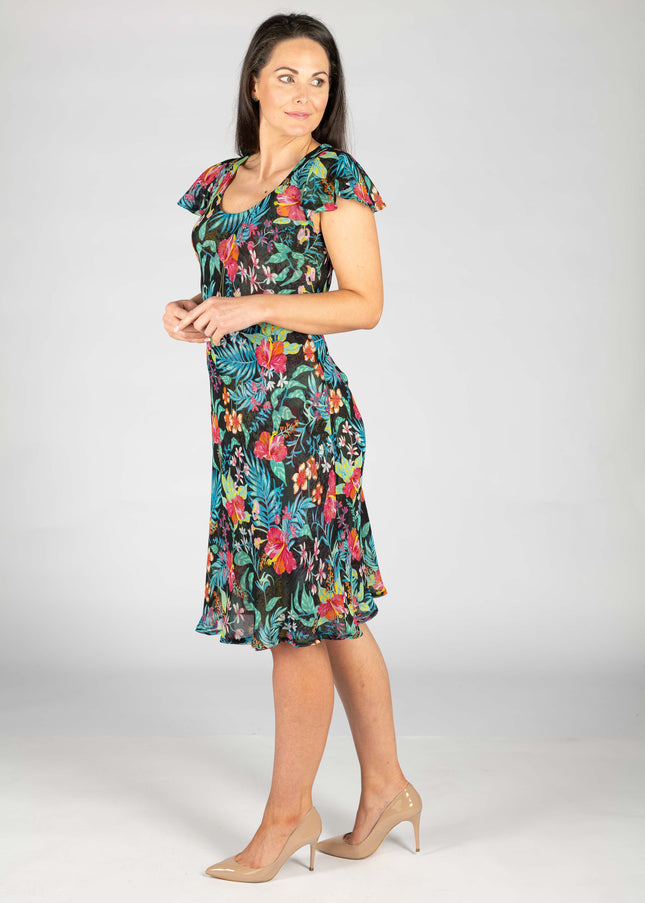 Dress black multi 41 inch reversible