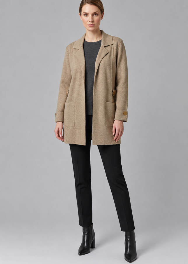 Jacket with pockets and button detail
